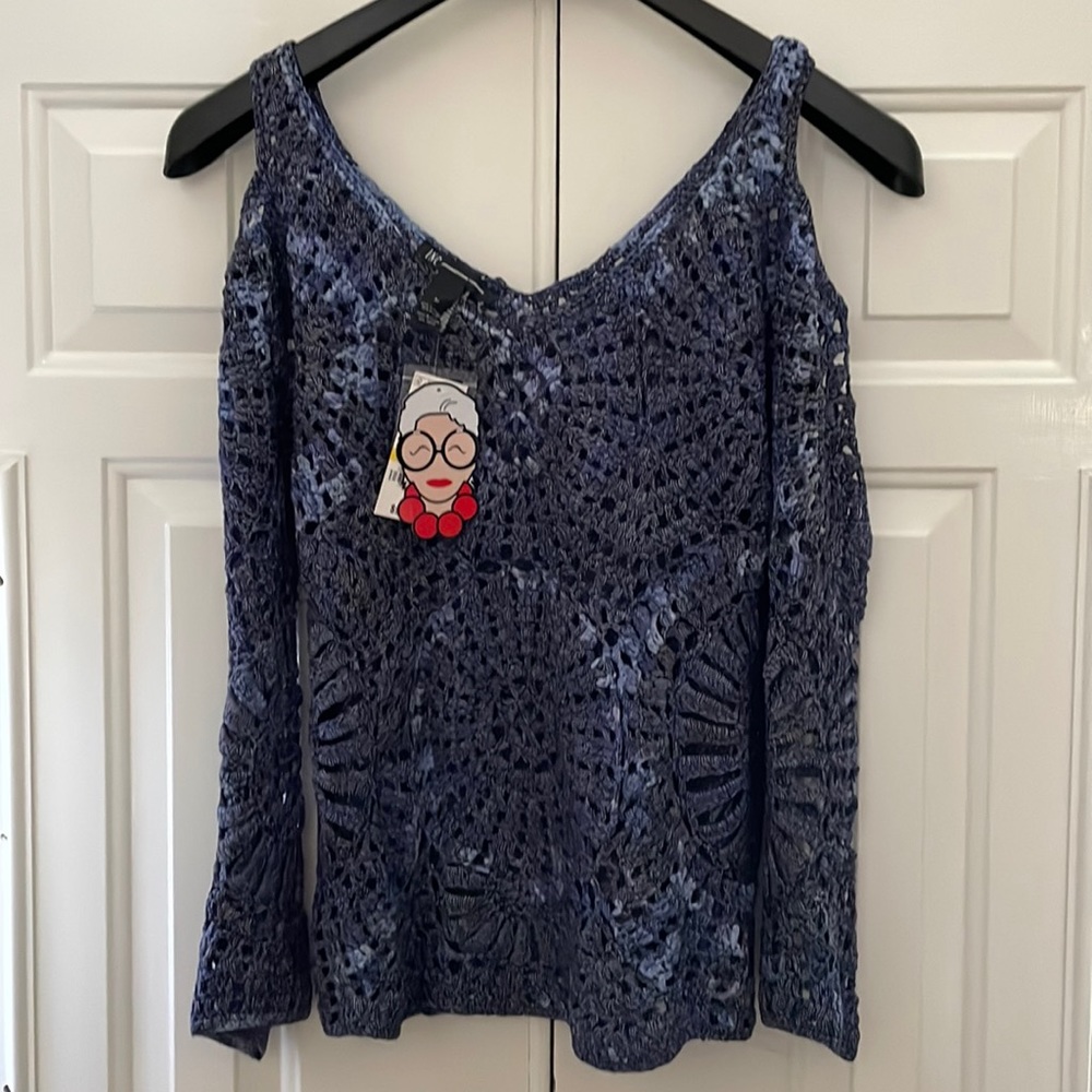 INC- macramé shirt
